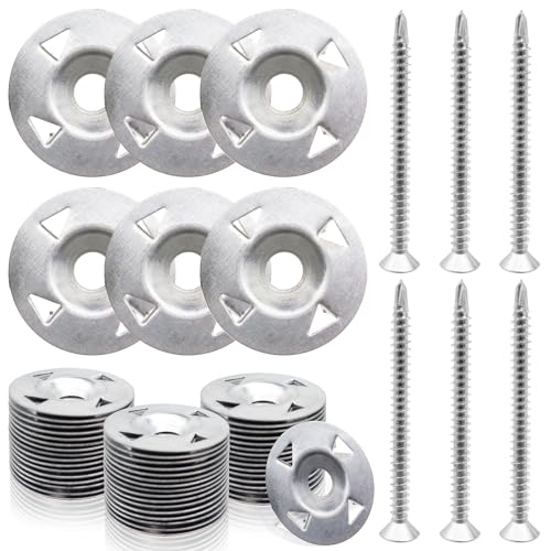 Rondelles de fixation en mousse avec vis en acier galvanisé pour panneau isolant