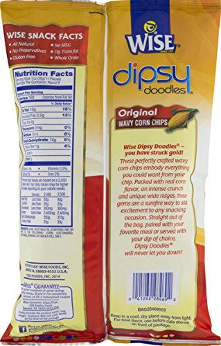 Wise Foods Original Dipsy Doodles Wavy Corn Chips 9.25 oz. Bag (4 Bags) image 5