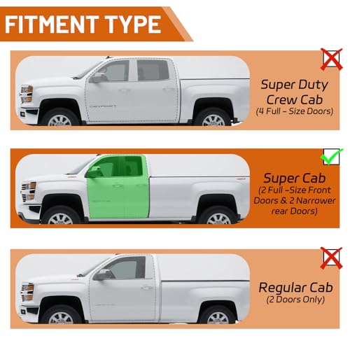 Estribos Laterales Acero Inoxidable para Ford F150 y F-Series miniatura 3