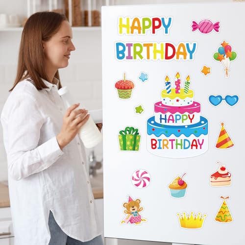 Imanes decorativos de cumpleaños 25 piezas miniatura 4
