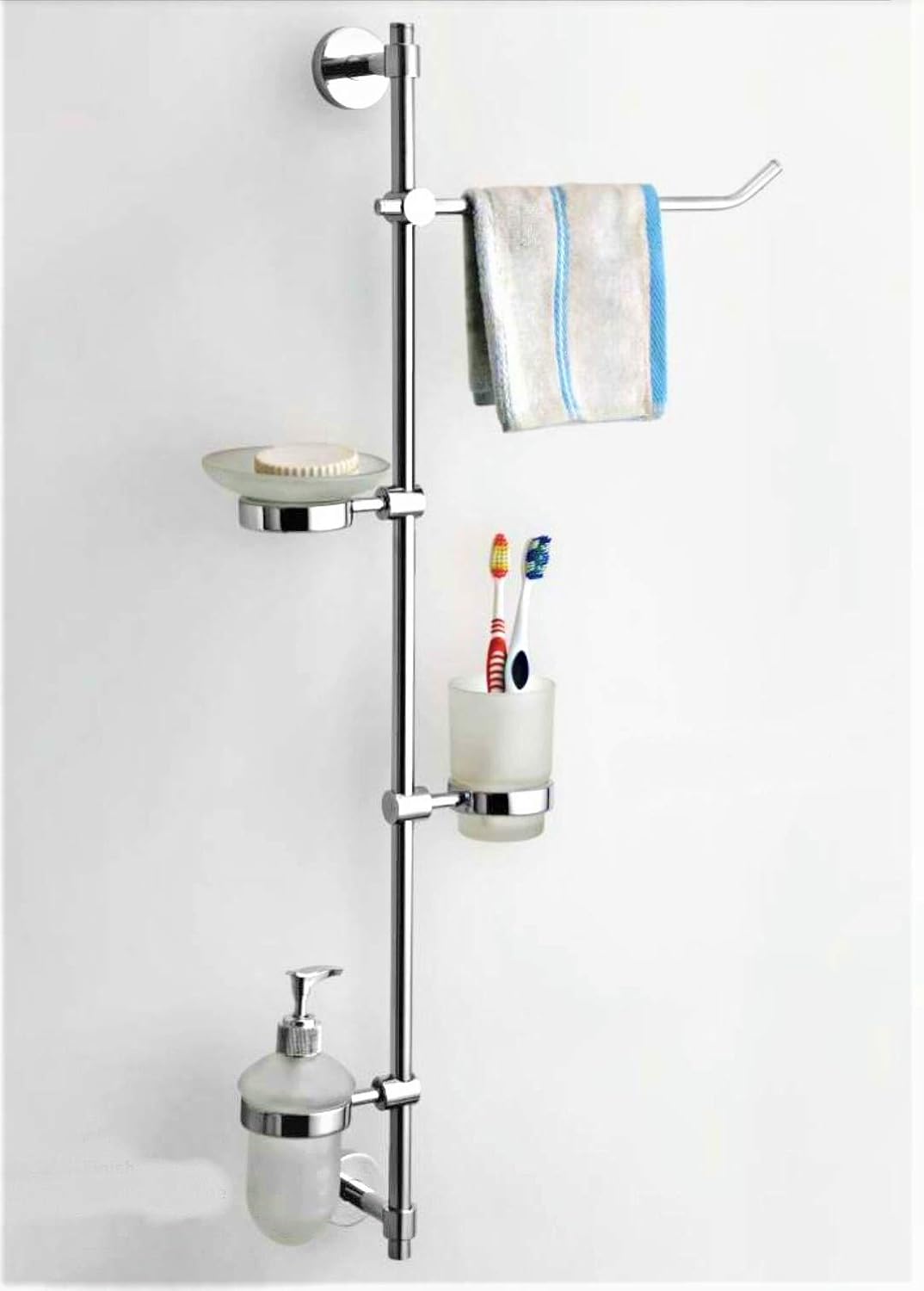 4 in 1 Bathroom Stand.Bathroom Multi Purpose Stand.Stand Includes Soap Dish,Tumbler Holder ...