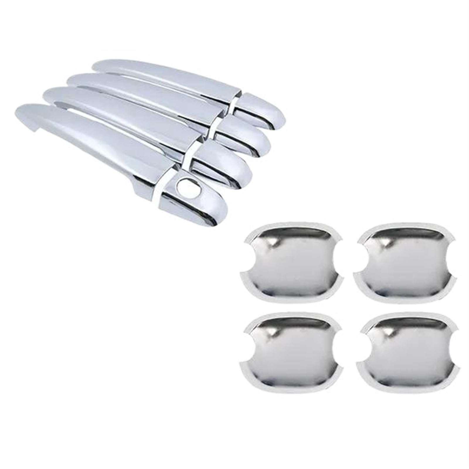 Lzbzhb Handle Bowl 1 Hole Car Exterior Outsidedoor Handle For Toyota For Noah Nav1 Voxy R70 2008 2009 2010 2011 2012 2013 Chrome Door Handle Cover Car Accessories Rustproof Stickers(Handle Bowl 1 Hole)