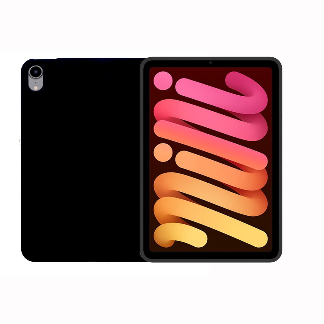 Zaoma Matte Design Soft Silicon Back Case Cover Compatible for Apple iPad Mini (6th Generation) Tablet (Matte Black) (B09J553RB6) Amazon Price History, Amazon Price Tracker