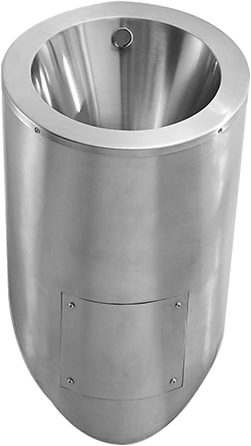 GTHTUHFD Wall-Mounted Men'S Urinal 304 Stainless Steel Urinal, Intelligent Sensor Flushing,Urinal + Sensor,Single piece urinal