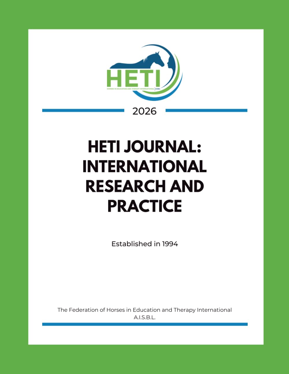 HETI Journal: International Research and Practice 2026