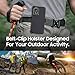 Jackpot Wireless Compatible for Motorola Moto G Stylus 5G 2024 Holster Phone Case with Built-in Screen Protector Swivel Belt Clip Full Body Protection Shockproof Kickstand Cover (Black)