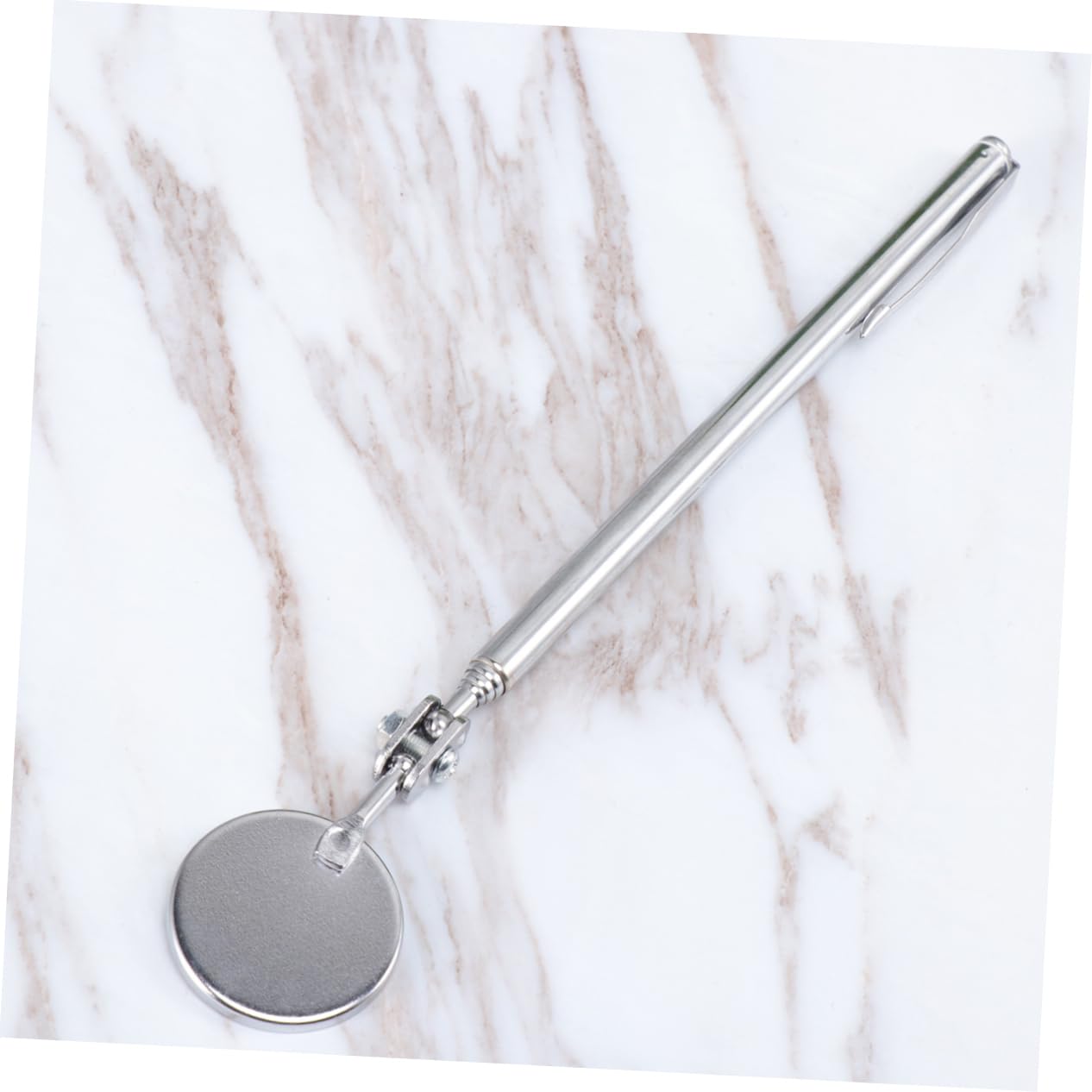 PRETYZOOM Telescopic Inspection Mirror 30mm Multi-use Auto ° Rotating Base Chassis Inspection Tool