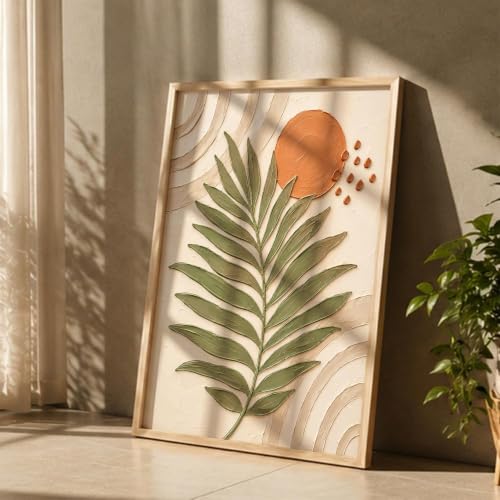 Image of kotart Boho Painting with Frame | Boho Art Painting With Frame Home Decoration For Living Room Bed Room Hotel Wall Decor Digital Reprint