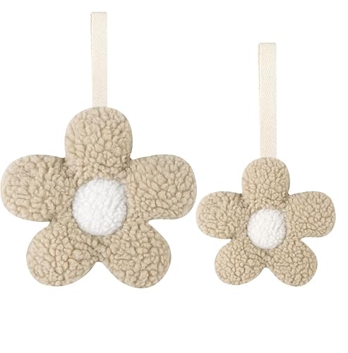 Baby Daisy - Soporte para chupete, ligero y suave, hecho a mano, paquete de 2, decoración para habitación de niños
