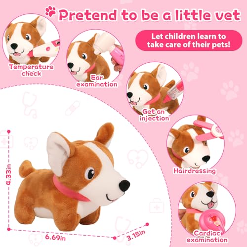 image for Fajiabao Doctor Kit for Toddlers 3-5 Dress Up for 2+ Year Olds Girls P