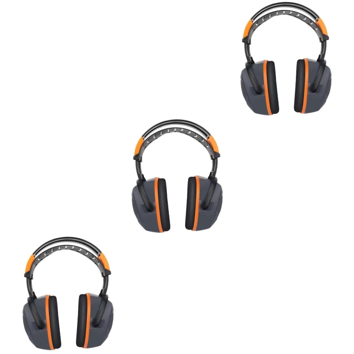 HOMSFOU 3piezas Auriculares De Aislamiento Acústico Ajustables Para Protección Auditiva Práctica De Batería Earmuffs De Reducción De Ruido Para Trabajo Construcción y Eventos