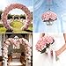 Kimura's Cabin 6pcs Pink Fake Hydrangea Flowers Artificial Silk Hydrangea Bouquets Faux Hydrangea with Stems for Wedding Home Party Table Core Decoration (Pink, Pack of 6)