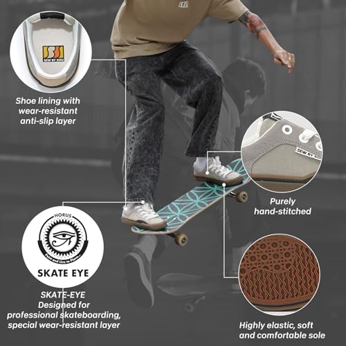 Skate Shoes for Men Women Low Top Pro Skateboard Training Casual Sneakers4