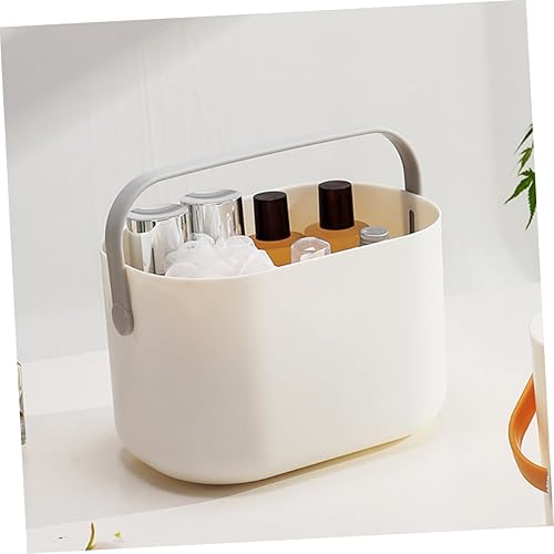 Miniatura 4 de STOBAZA Manija artículos diversos cesta 2 unids cesta de almacenamiento ducha portátil baño escritorio maquillaje cubo organizador portátil cesta