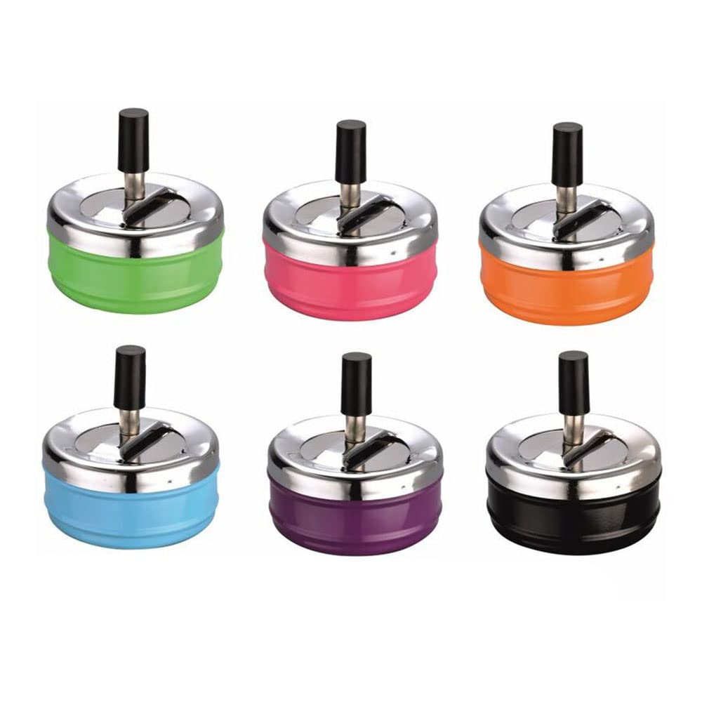 Posacenere Girevole Design Arcobaleno - Diametro 11 Cm, Lucido, Per Interni Ed Esterni - Foto 2