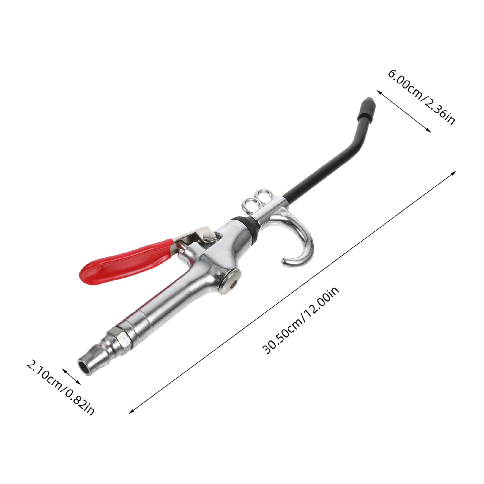 5pezzi Compressore Aria Professionale Con Ugello Lungo Accessorio Per Rimozione Polvere e Pulizia Interni Auto Design Ergonomico e Alta Pressione Per Efficienza Ottimale