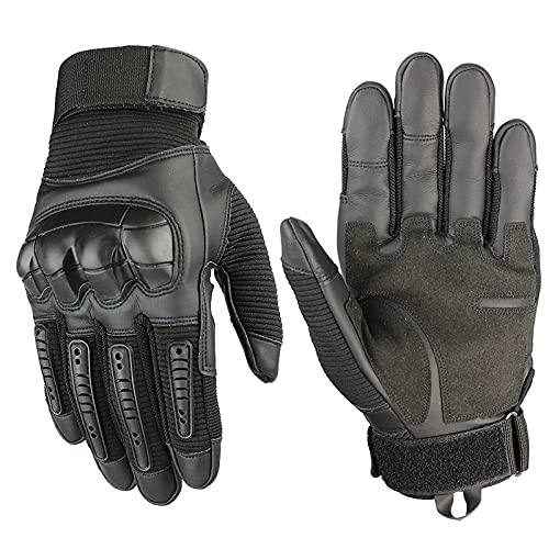 Fahrradhandschuhe Leder Motorradhandschuhe Touchscreen Motocrosshandschuhe Getriebe Moto Biker Racing Hard Knuckle Volle Finger Handschuh Herren motorradhandschuhe 271
