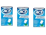 ACT Dry Mouth Moisturizing Gum, Soothing Mint, Sugar Free, 20 Count (Pack of 3)