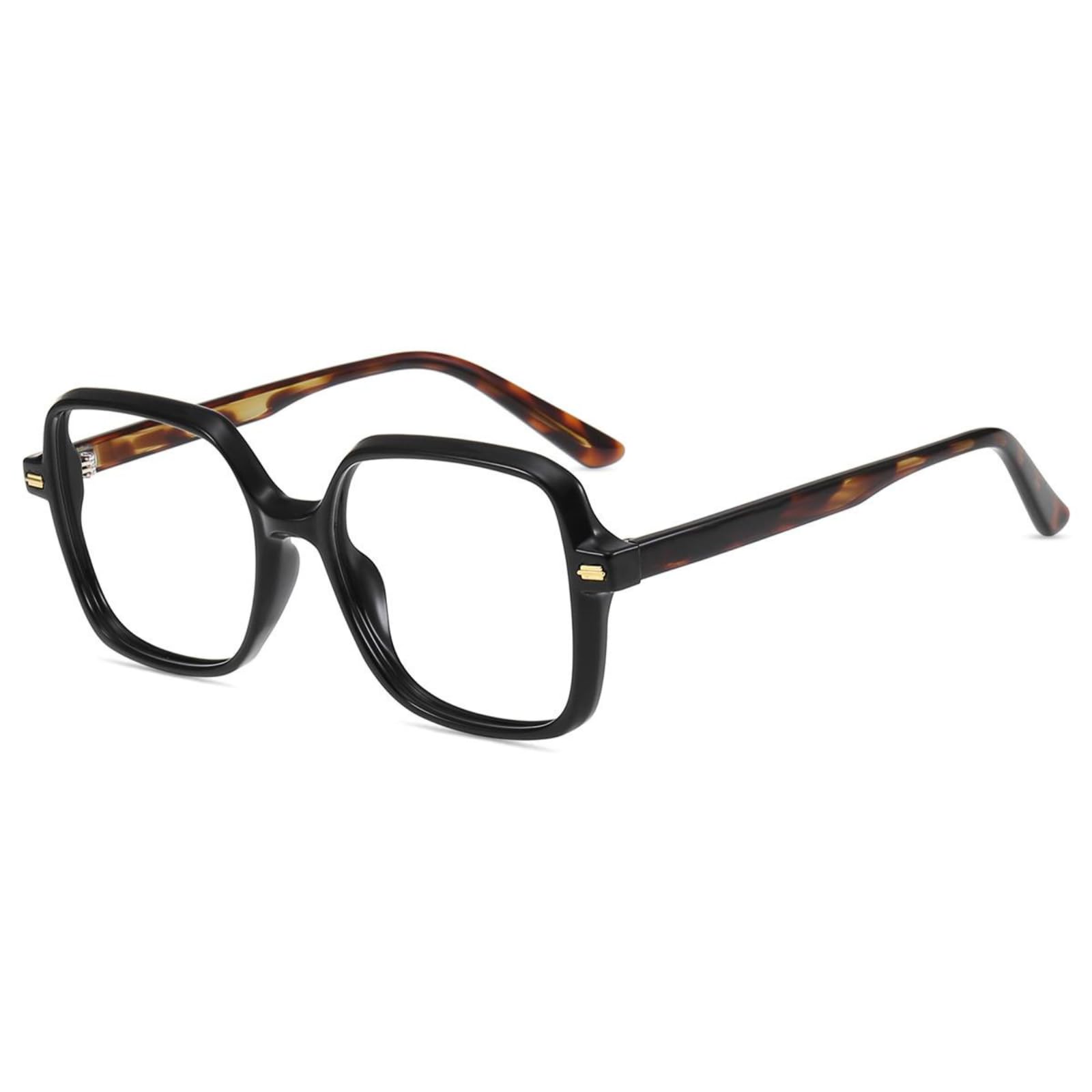 Firmoo Blaulicht Brille ohne Sehstärke Damen Herren Quadratische Rahmen Anti-Glanz Entspiegelte Blaulichtfilter Computer Brille TR90