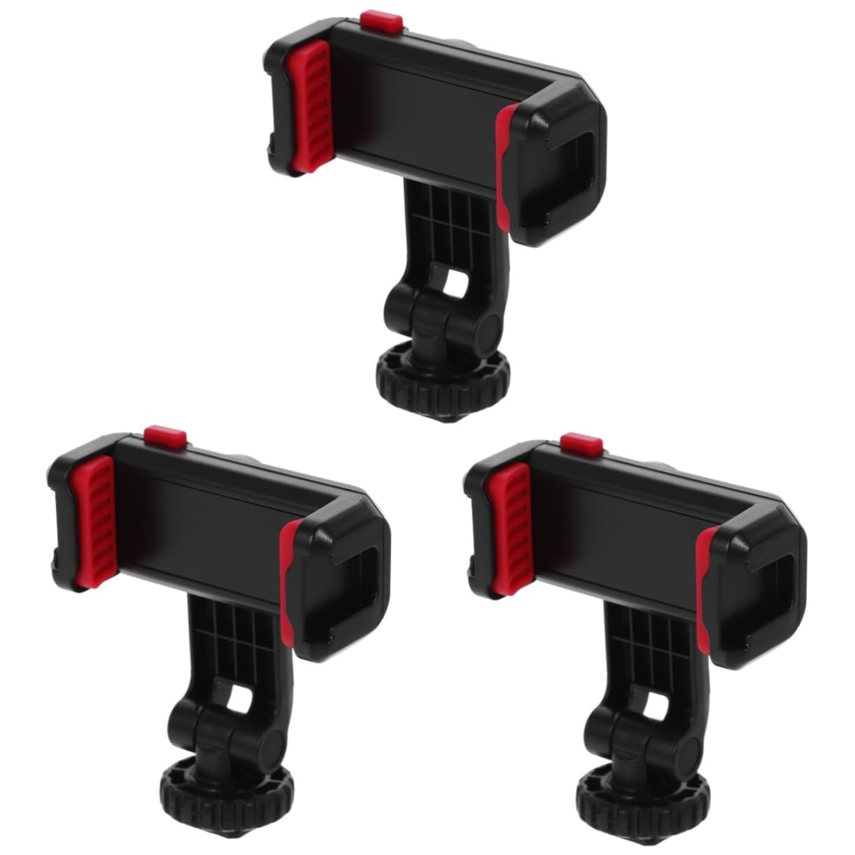 3piezas Soporte para Teléfono Móvil Abrazadera De Zapato Frío Adaptador De Montaje Rotativo para Cámara y Tripode Compatible Smartphones y Micrófonos