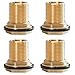 Hourleey Solid Brass Bulkhead Fitting, 1/2
