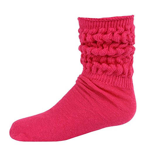 Millennium Kids' Slouch Socks - 1 Pair - Hot Pink