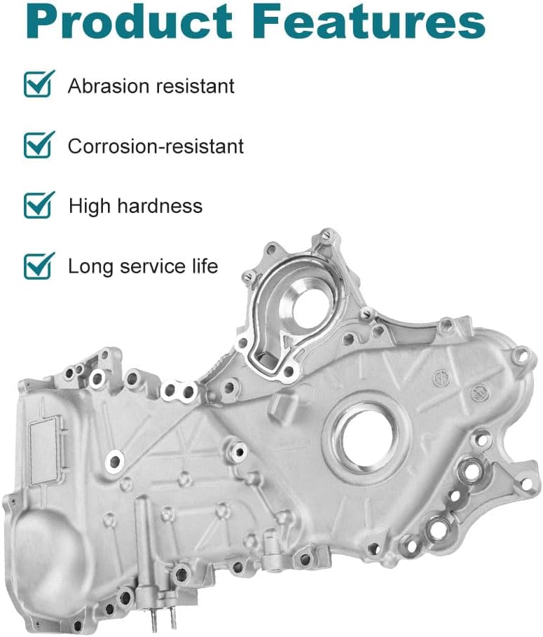 Engine Timing Chain Cover Compatible with Toyota Corolla 2009-2018 Matrix 2009-2014 1.8L L4 Replacement for 11310-0T051