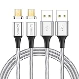 【Compatibilidad Perfecta】AVIWIS Magnético Cable Micro USB compatible con la mayoría de los teléfonos Android, tabletas y otros dispositivos con puerto micro USB, como S7/ S6/ S5/ J5/ J7/ A8, Huawei P9 Lite/ P10 Lite, Xiaomi Redmi 5/ 6/ Note 4/ Note 5/ S2, Honor 8X, Sony, Nokia, HTC, Nexus, LG, Blackberry, Alexa, PS4, Kindle, Echo Dot.