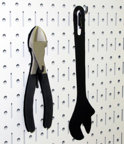 Image of Wall Control 30-P-3232W White Metal Pegboard Pack