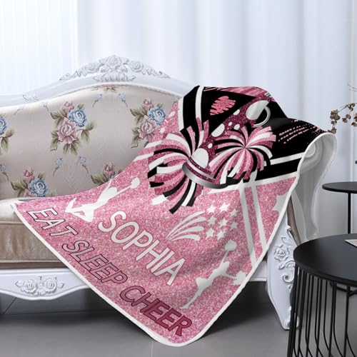 GoTussWO Custom Cheerleader Peach Weighted Blanket Cooling Laye, Keep Cooling All Night,30x40Inch