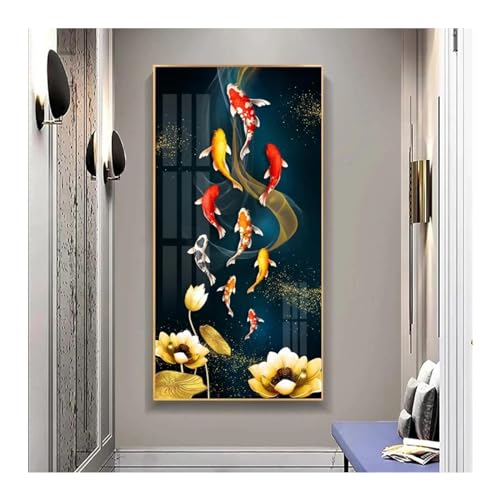 Peinture Impressions sur Toile Carpe Moderne 80x160 cm