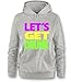 Produktbild Luckja Lets get Drunk Damen Hoodie Grau-Bunt Grösse M
