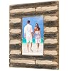 Excello global products painted rustic wooden 4 by 6 in picture frame  urban country home decor