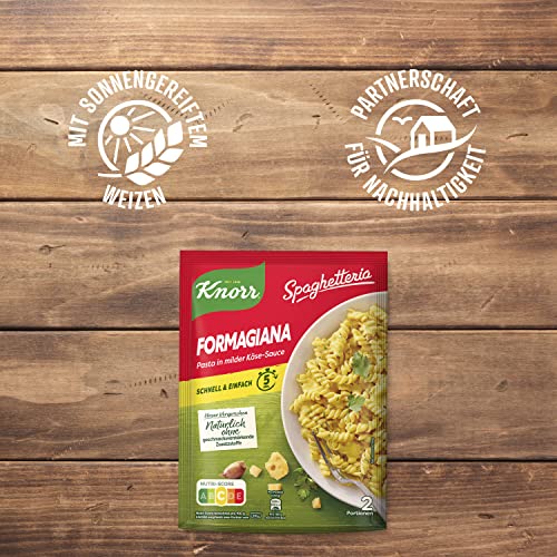 Knorr Spaghetteria Nudel-Fertiggericht Formagiana leckeres Nudelgericht fertig in 5 Minuten 163 g – Bild 8