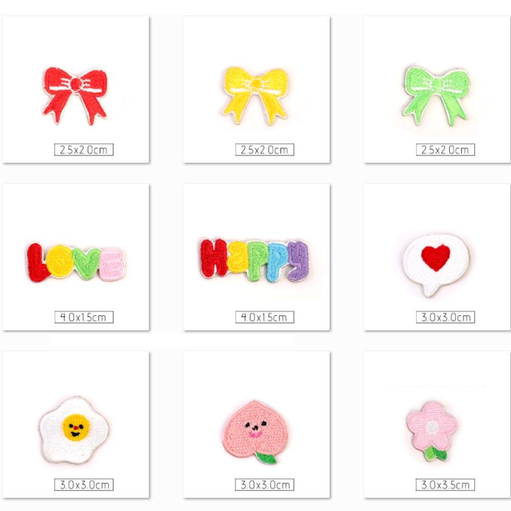 LZHLMCL Apliques De Costura 16 Uds Pegatinas Niños En Scrapbooking Coser Parche Para Ropa Diy Apliques Insignias En Parches De Ropa