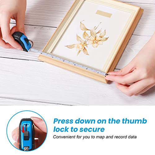Xuhal XIL-XUHAL-498 50 Pcs Mini Measuring Tape Keychains Small Measuring Tape Bulk Set 3Ft Retractable Measuring Tape Measurement Tape thumb #4