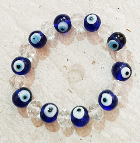 Money Vastu Fengshui Stone handicrafts Gifts Collection Evil Eye Blue Protection Bracelet for Men and Women