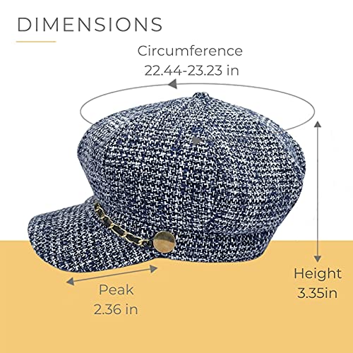 Accsa Women Newsboy Cap Summer Cabbie Visor Beret Hat Trendy Baker Boy Cap For Women Cozy Pageboy Hat #TOP4
