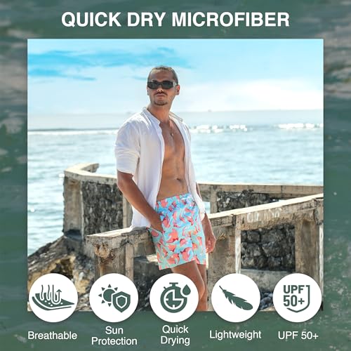 Image of Kanu Surf Men's Big Viper Extended Size Stripe Swim Trunk