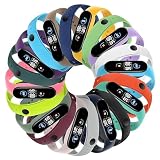 Correa Xiaomi Mi Band 7/Mi Band 6/Mi Band 5/Amazfit Band 5 Mujer Hombre, Pulsera Silicona Deportiva Suave Cómodo Repuesto Correa para Mi Band 7/6/5,...