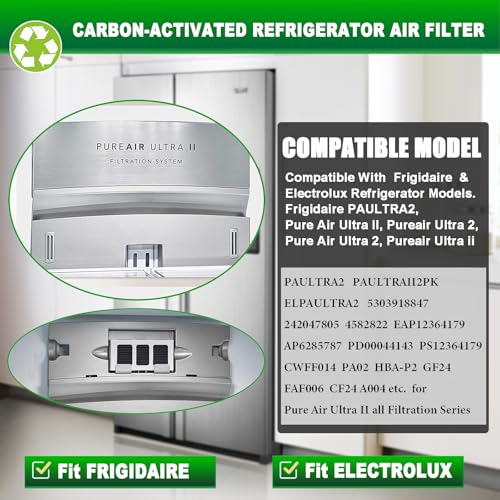 Image of FPPWFU01 Water Filter Replacement Compatible with EPPWF01 PureAdvantage PWF-1 FPPWFU01 PurePour PWF-1Refrigerator Water Filter & PureAir Ultra II PAULTRA2 Air Filter Combo(4+4-Combo)