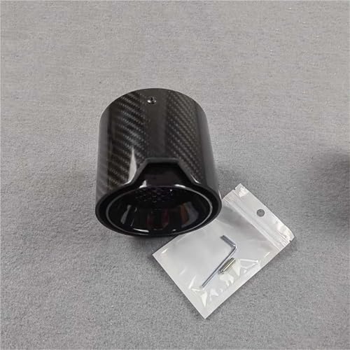 Silenciador de escape de acero inoxidable negro IN 80 OUT 105 para M4 G82 G83 posterior a 2020