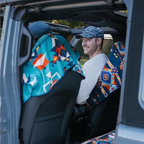 Image of Sprints Athletic Running Towel, Full-Sized, Car Seat Cover - Performance Microfiber (Bohemian Nomad Noises)