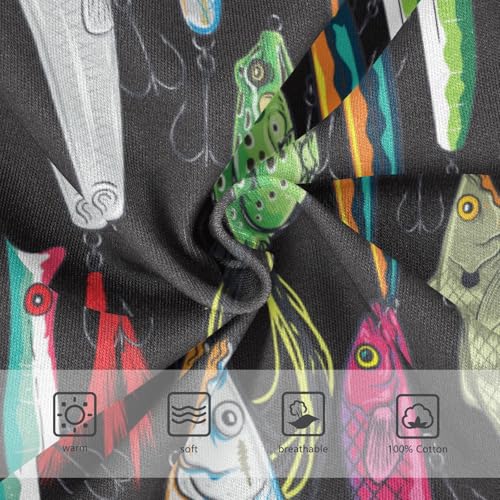 Boys' Exclusive Briefs Toddler Underwear 95% Combed Cotton Boxerbriefs 2T Fishing Lure Pattern 153