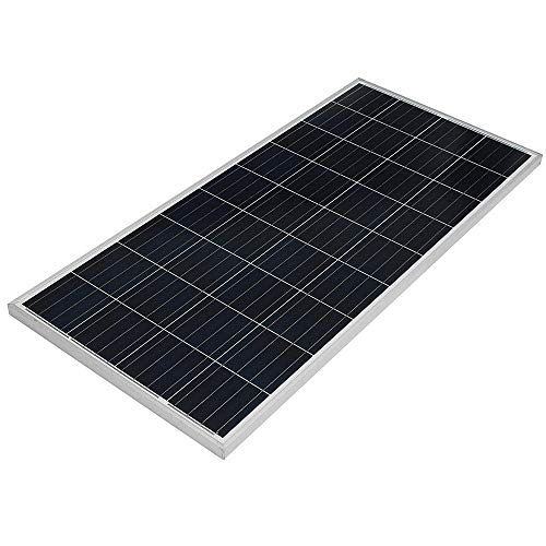 HLW Sports Solar Panel 140W 18V Poly Solar Panel Battery Charger For Boat Caravan Motorhome (Color : Silver, Size : 1480x680x35mm)