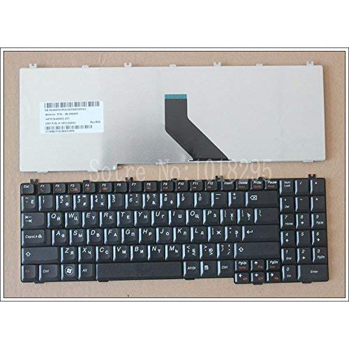 Clavier Russe Pour Lenovo IdeaPad B550 B560 G550 G555 - Remplacement Direct, Compatibilité Totale, Noir