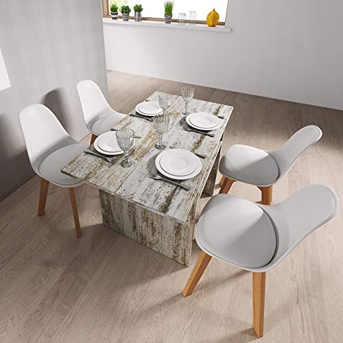 Mesa auxiliar extensible de madera para duplicar tu espacio útil 5