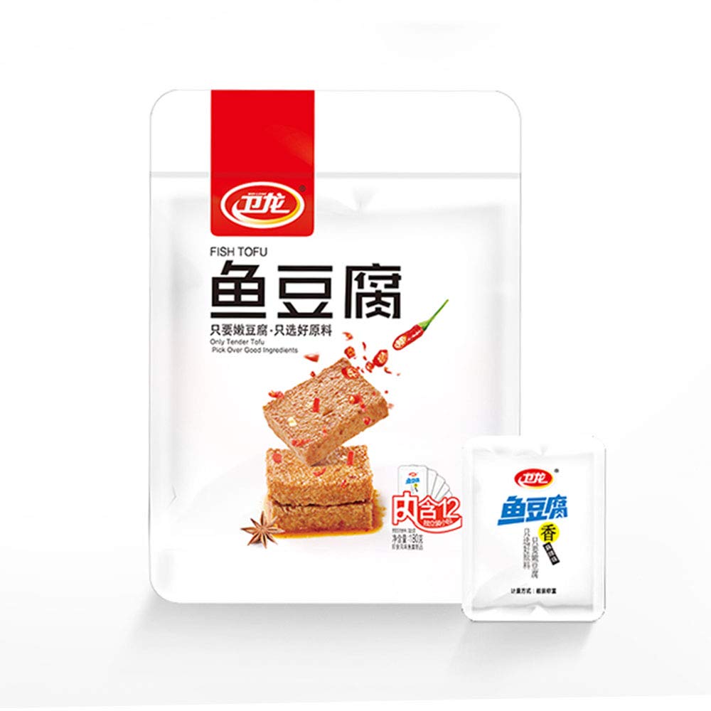 Amazon.com : Weilong Fish Tofu 180g Spicy Fish Plate Casual Snacks