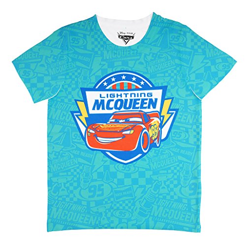 Image of Cars Boy's Plain Regular fit T-Shirt (DCR0012 Blue 8-9 Years)