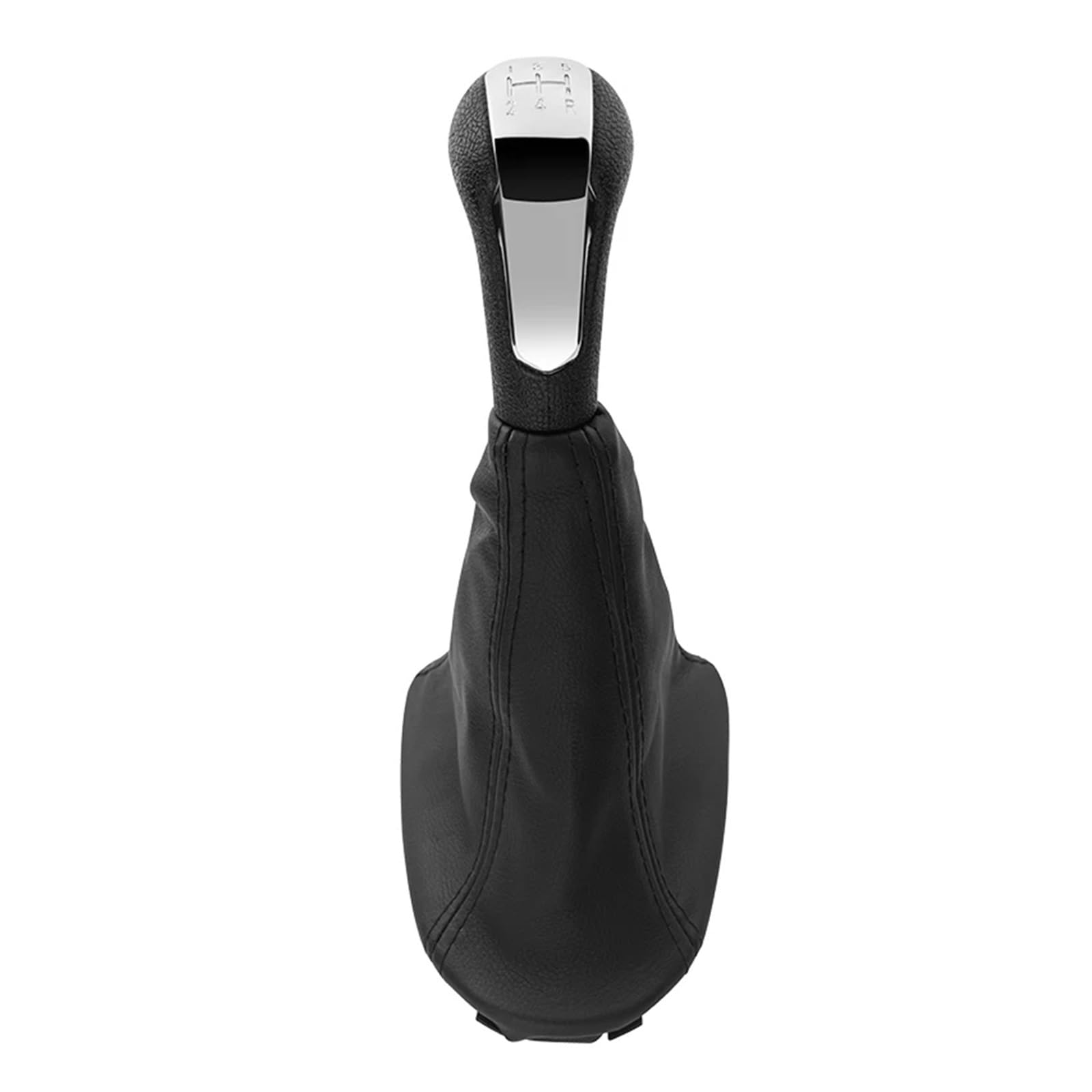 Jeocoai Chrome Car Gear Knob Gear Shift Knob Gaiter Boot Cover Handbrake Parking For Chevrolet For Chevy(Chrome)